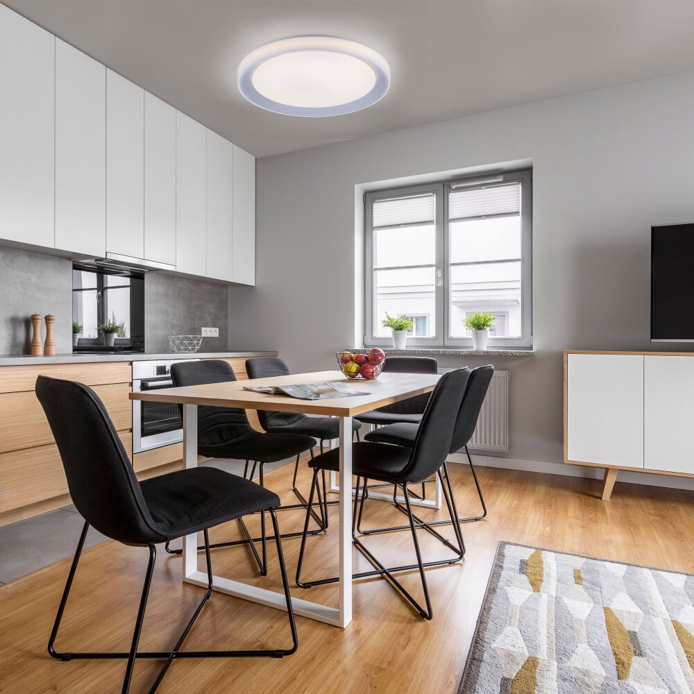 Leuchten Direkt LOLAsmart-LENI Taklampa LED Silver, 1-ljuskällor, Fjärrkontroll, Färgväxlare main product photo