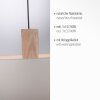 Leuchten Direkt LINEN Pendelbelysning Naturfärger, Svart, 2-ljuskällor