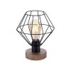 Leuchten Direkt KASKA Bordslampa Trä mörkt, Svart, 1-ljuskällor