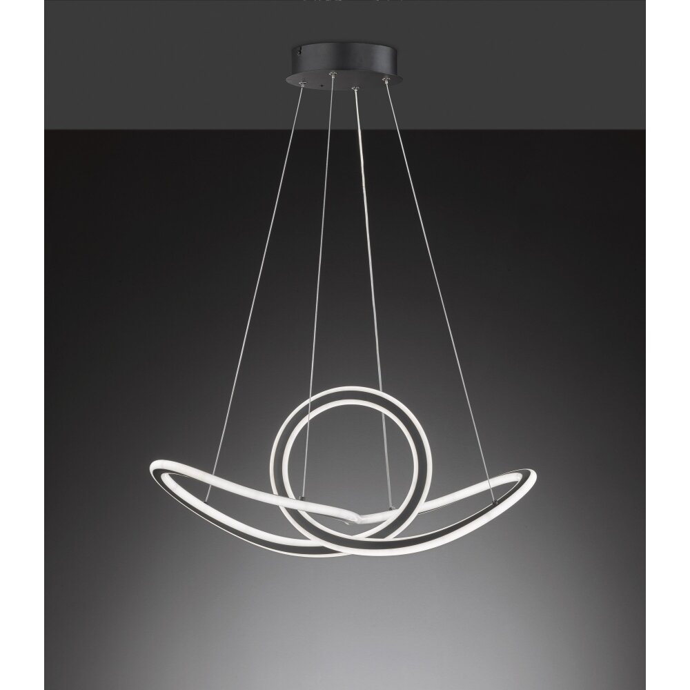 Wofi Lampor MADISON Pendelbelysning LED Svart, 1-ljuskällor, Fjärrkontroll main product photo