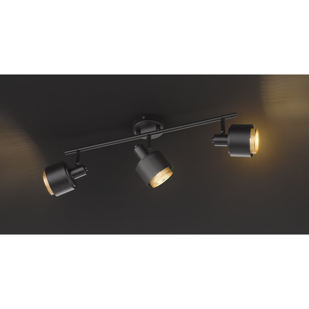Wofi Lampor MARGATE Taklampa, Takstrålkastare Svart, 3-ljuskällor main product photo
