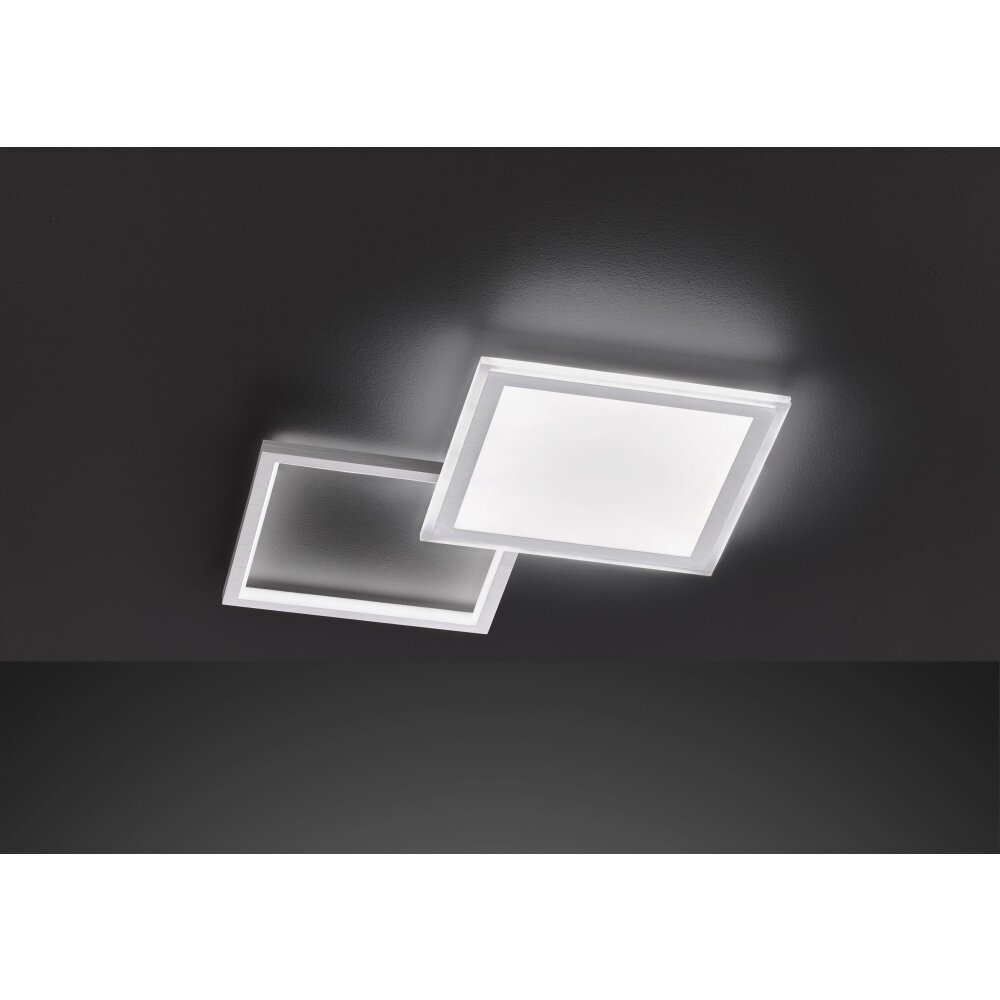 Wofi Lampor ZENIT Taklampa LED Borstad aluminium, 2-ljuskällor, Fjärrkontroll main product photo