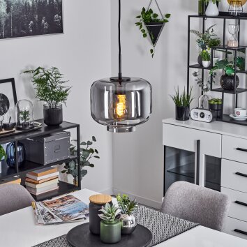 Banhos Pendellampa Svart, 1-ljuskällor