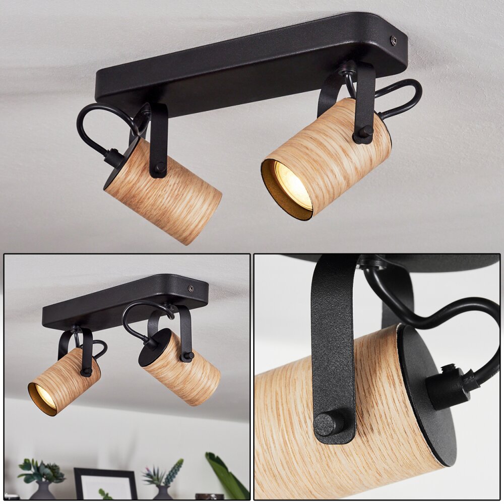 Beleco Taklampa, Takstrålkastare Naturfärger, Svart, 2-ljuskällor main product photo