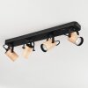 Beleco Taklampa, Takstrålkastare Naturfärger, Svart, 4-ljuskällor