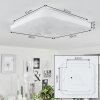 Melres Taklampa, Panel LED Vit, 1-ljuskällor