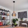 Vouhet Pendellampa Brun, träoptik, Svart, 1-ljuskällor