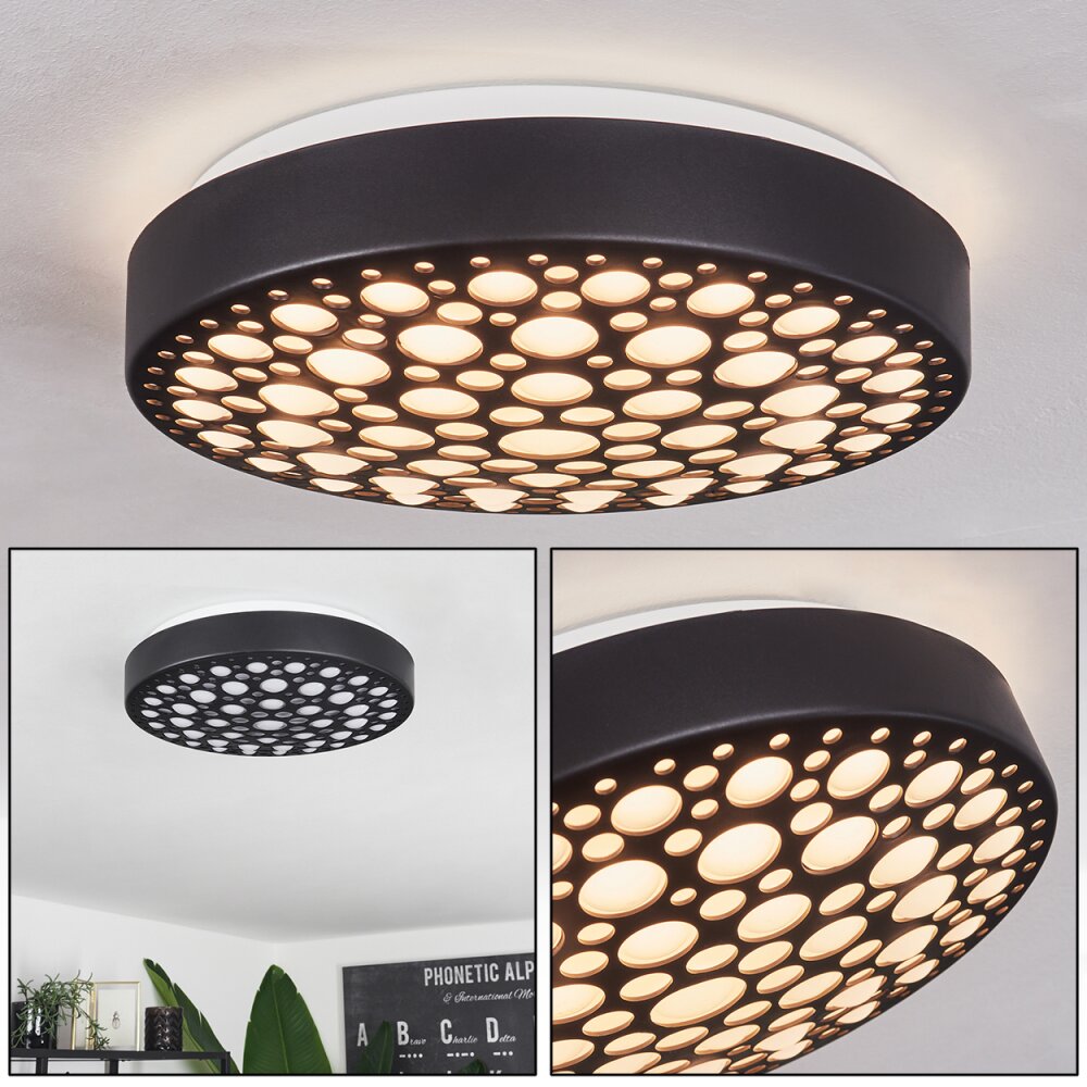 Agodim Taklampa LED Svart, 1-ljuskällor main product photo