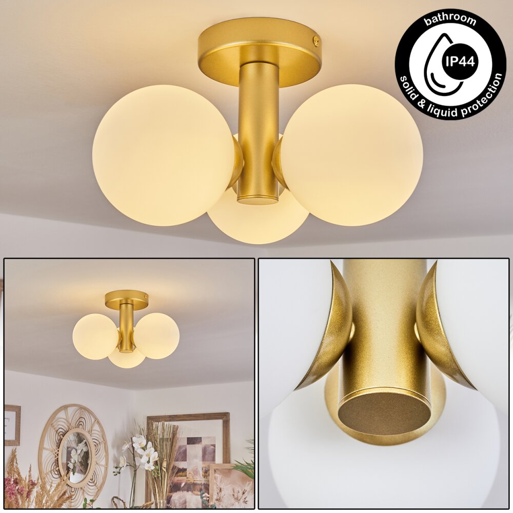 Cebola Taklampa Guld, 3-ljuskällor main product photo