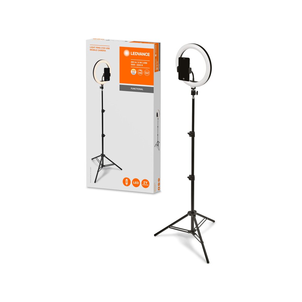 Ledvance RING Golvlampa Svart, 1-ljuskällor main product photo