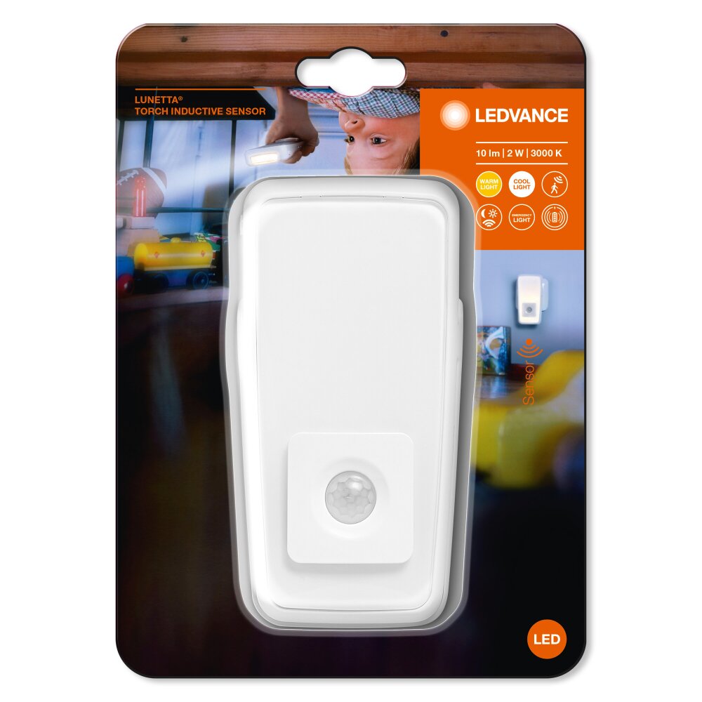 Ledvance TORCH Utomhuslampa med uttag Vit, 1-ljuskällor, Rörelsedetektor main product photo