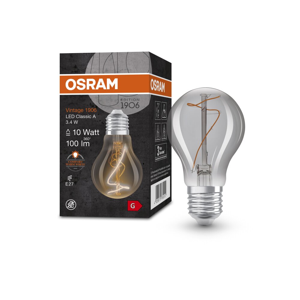 Osram E27 3.4 Watt varmvit 100 Lumen main product photo