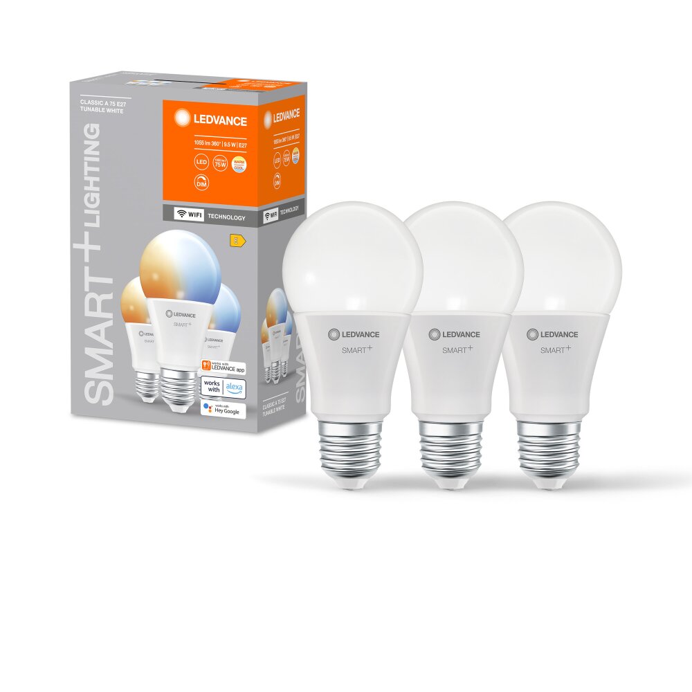 Ledvance E27 9.5 Watt CCT (justerbar) dimbar 1055 Lumen main product photo