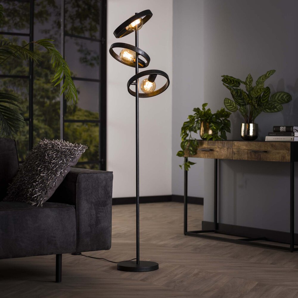 Hover Golvlampa Antracit, 3-ljuskällor main product photo