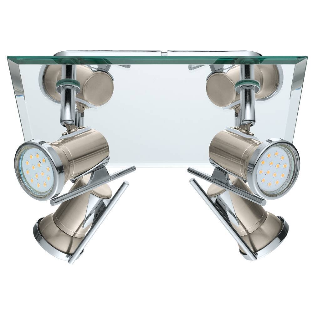 Eglo TAMARA Taklampa, Takstrålkastare LED Krom, Nickel matt, 4-ljuskällor main product photo