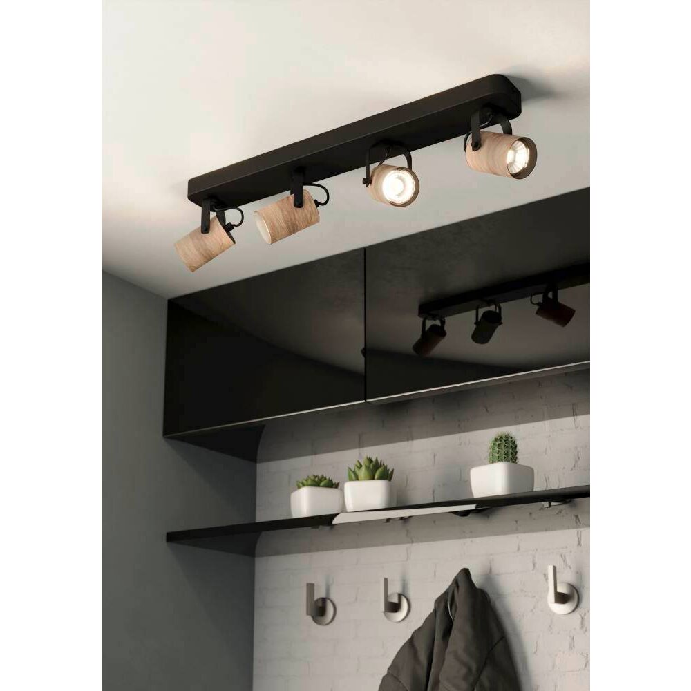 Eglo Lampor CAYUCA Taklampa, Takstrålkastare LED Svart, 4-ljuskällor main product photo