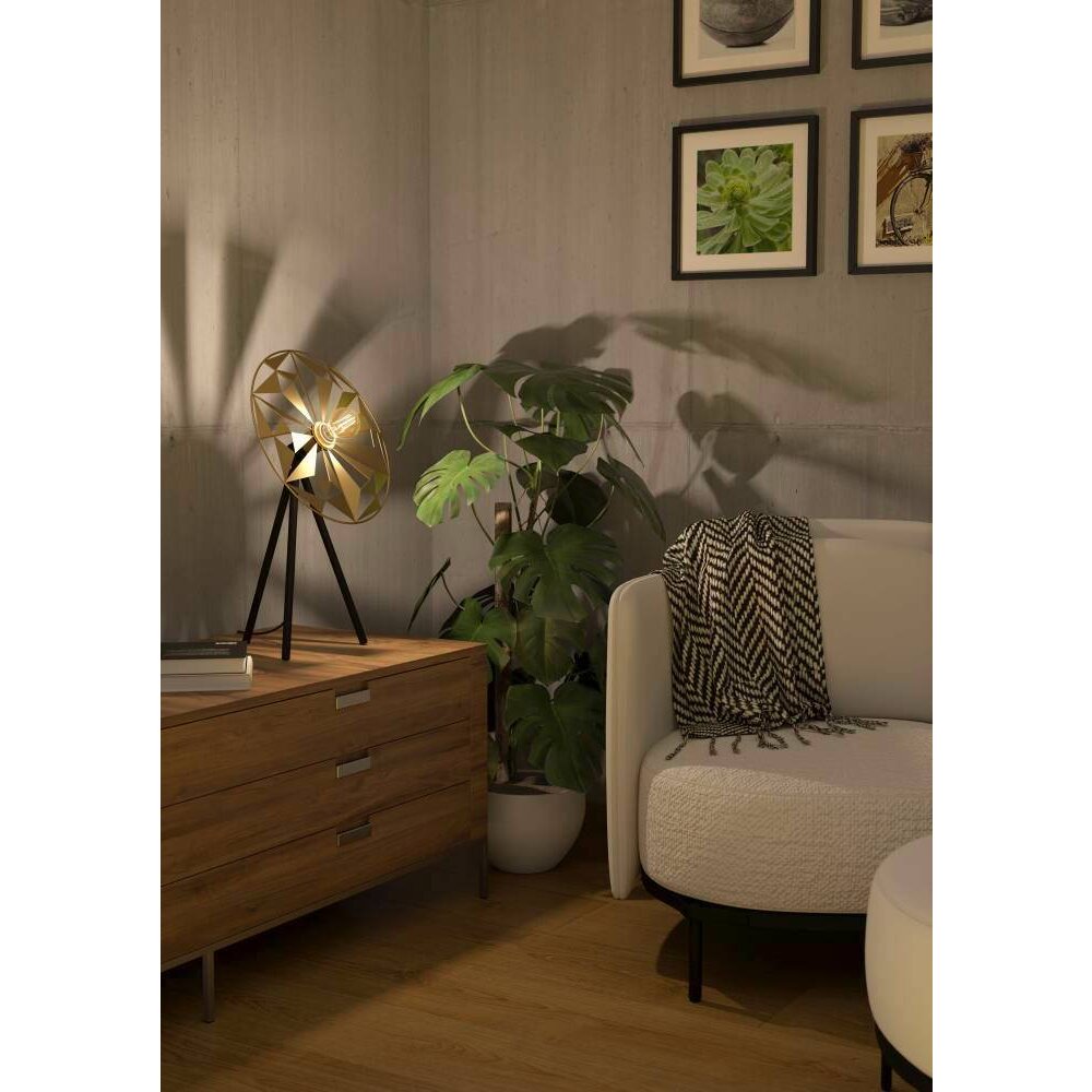 Eglo CASTANUELO Bordslampa Guld, Svart, 1-ljuskällor main product photo