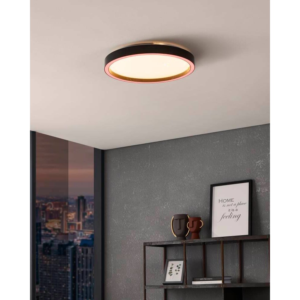 Eglo MONTEMORELOS-Z Taklampa LED Svart, 1-ljuskällor, Färgväxlare main product photo