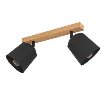 Eglo Taklampa, Takstrålkastare Brun, Svart, 2-ljuskällor