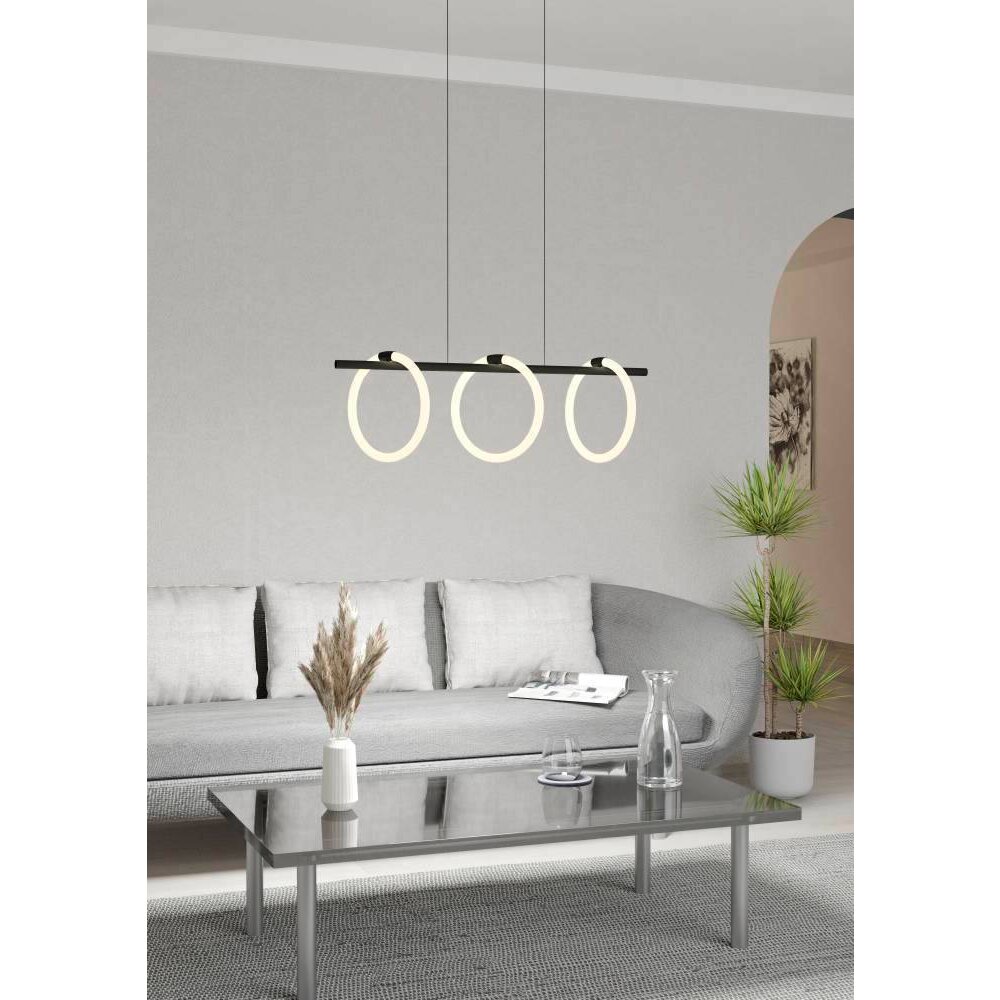 Eglo CARANACOA Pendellampa LED Svart, 3-ljuskällor main product photo