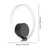 Eglo CARANACOA Vägglampa LED Svart, 1-ljuskällor