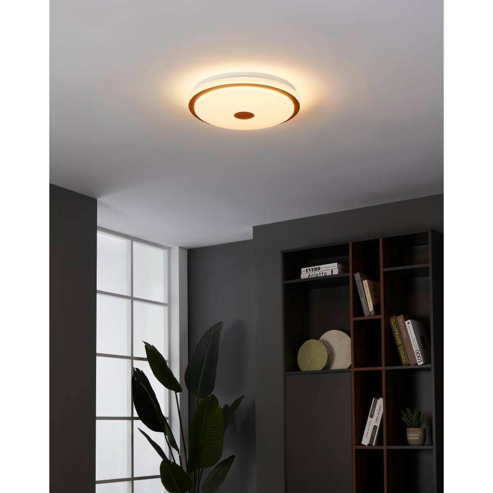 Eglo LANCIANO Taklampa LED Brun, Vit, 1-ljuskällor, Fjärrkontroll main product photo