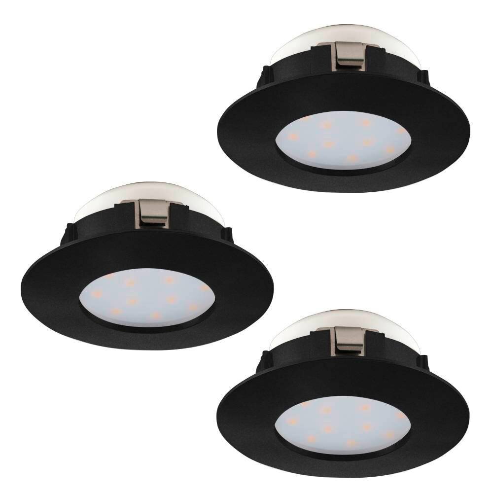 Eglo PINEDA Infälld lampa LED Svart, 3-ljuskällor main product photo