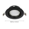 Eglo PENETO Infälld lampa LED Svart, 3-ljuskällor