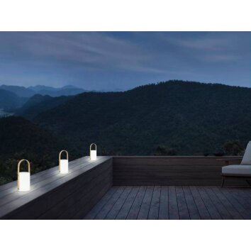 Eglo Lampor CUENCA Bordslampa utomhus LED Brun, Vit, 8-ljuskällor Eglo Lampor CUENCA Bordslampa utomhus LED Brun, Vit, 8-ljuskällor