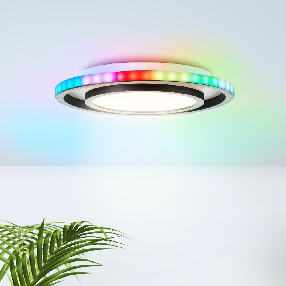 Brilliant Blaine Taklampa LED Vit, 1-ljuskällor, Fjärrkontroll, Färgväxlare main product photo