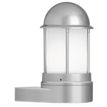 LCD Ilmenau vägglampa utomhus, Vägglampa Silver, 1-ljuskällor