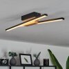 Meiral Taklampa LED Trä ljus, Svart, 2-ljuskällor