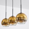 Koyoto Pendellampa 20 cm Guld, Klart, 3-ljuskällor