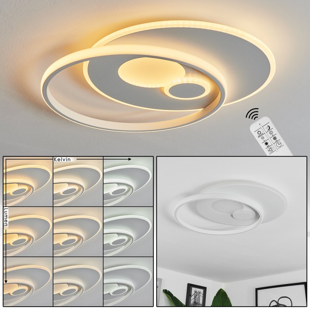 Selim Taklampa LED Vit, 1-ljuskällor, Fjärrkontroll main product photo