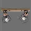 Leuchten Direkt LAMI Taklampa, Takstrålkastare, Vägglampa, Väggspotlight Naturfärger, 2-ljuskällor