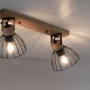 Leuchten Direkt LAMI Taklampa, Takstrålkastare, Vägglampa, Väggspotlight Naturfärger, 2-ljuskällor