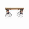 Leuchten Direkt LAMI Taklampa, Takstrålkastare, Vägglampa, Väggspotlight Naturfärger, 2-ljuskällor