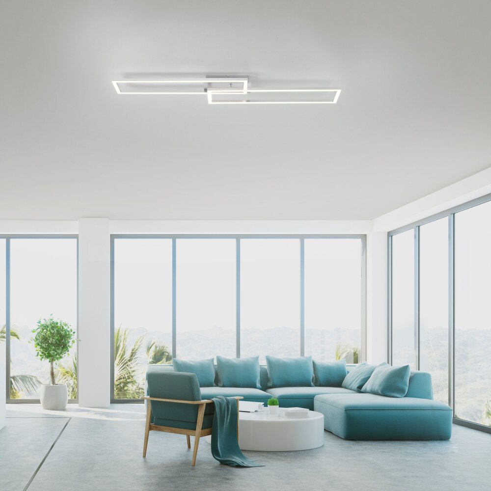 Leuchten Direkt IVEN Taklampa LED Stål borstat, 1-ljuskällor main product photo