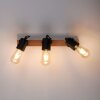 Leuchten Direkt CANOP Taklampa, Takstrålkastare, Vägglampa, Väggspotlight Naturfärger, Svart, 3-ljuskällor