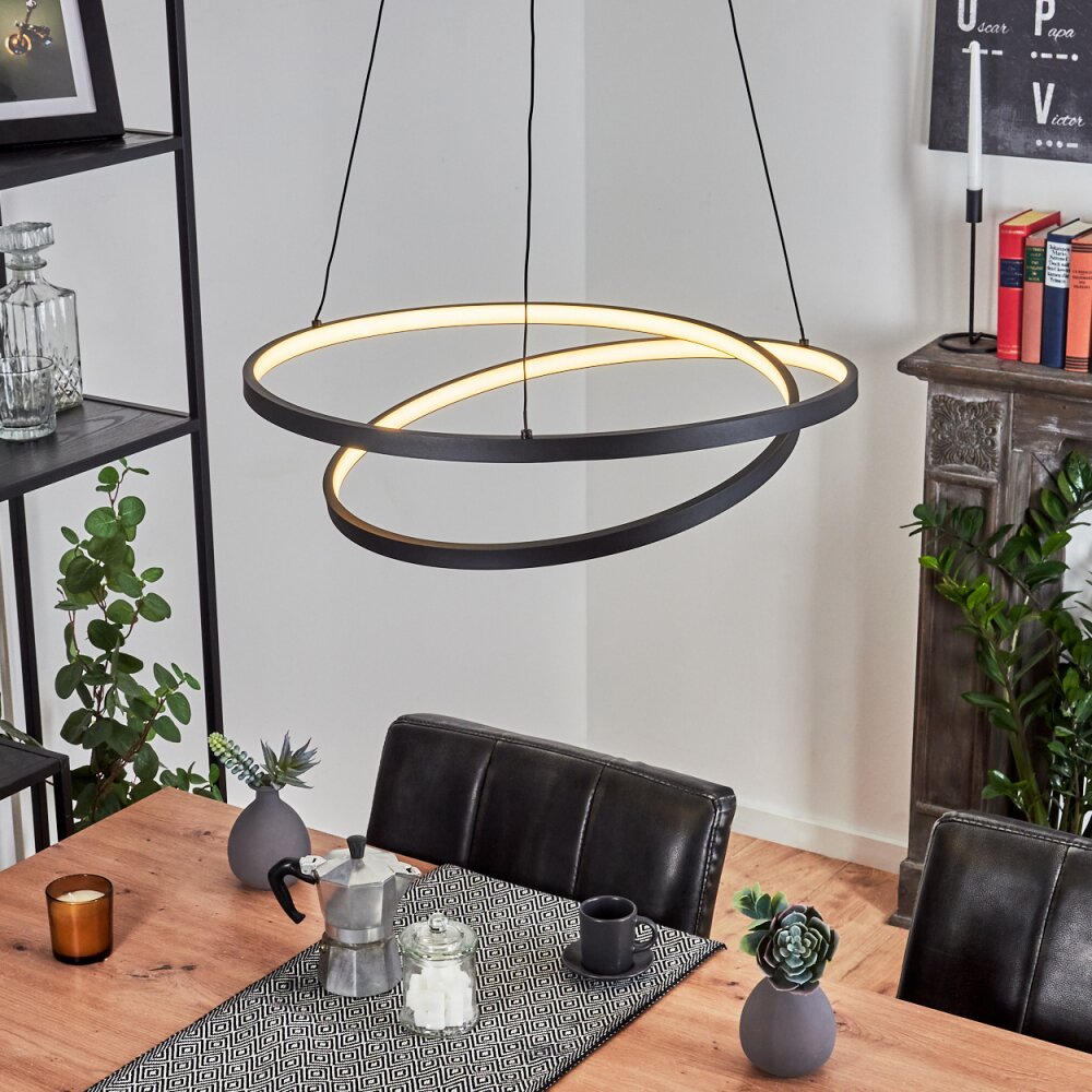 Fioso Pendelbelysning LED Svart, 1-ljuskällor main product photo