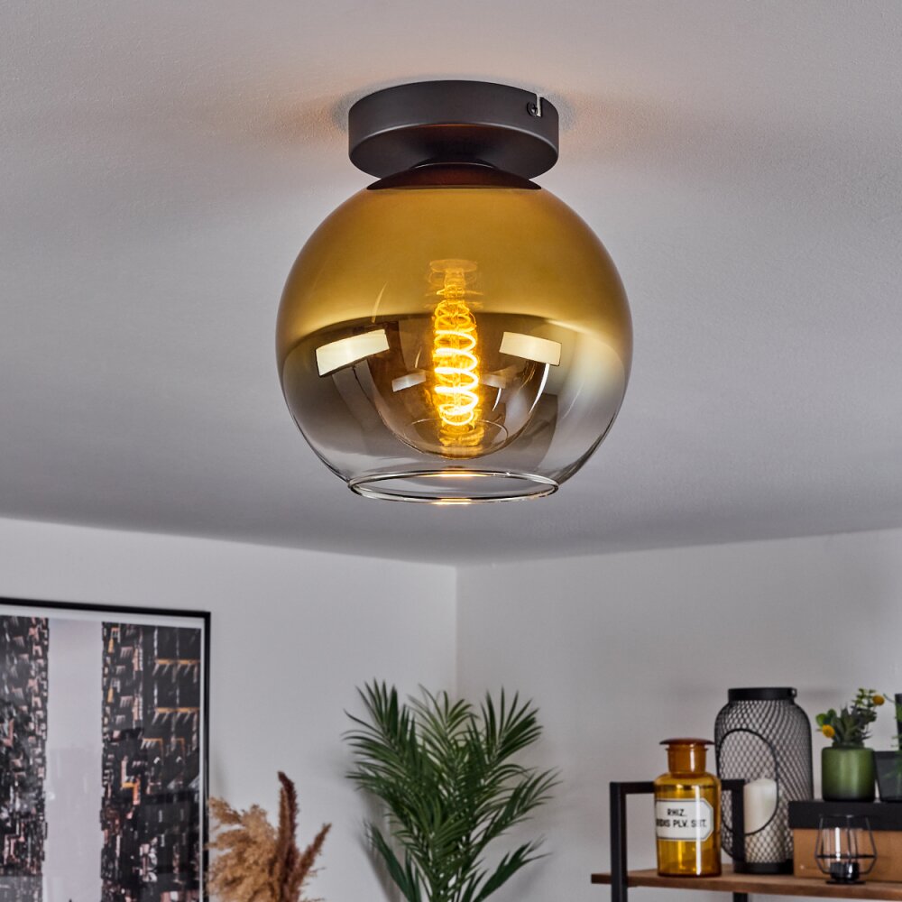 Koyoto Taklampa 20 cm Guld, Klart, 1-ljuskällor main product photo