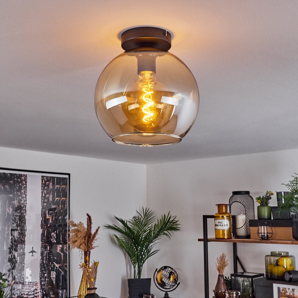 Koyoto Taklampa 25 cm Amber, 1-ljuskällor main product photo