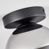 Koyoto Taklampa 15 cm Krom, Rökfärger, 1-ljuskällor
