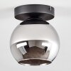 Koyoto Taklampa 15 cm Krom, Rökfärger, 1-ljuskällor