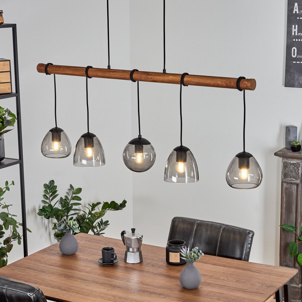 Afurada Pendelbelysning Naturfärger, Svart, 5-ljuskällor main product photo