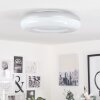 Idual Daphnis Taklampa LED Silver, Vit, 1-ljuskällor, Fjärrkontroll, Färgväxlare