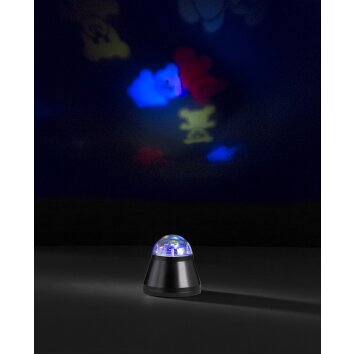 Wofi Lampor BÄREN dekorativ belysning, Nattljus, Bordslampa LED Svart, 1-ljuskällor