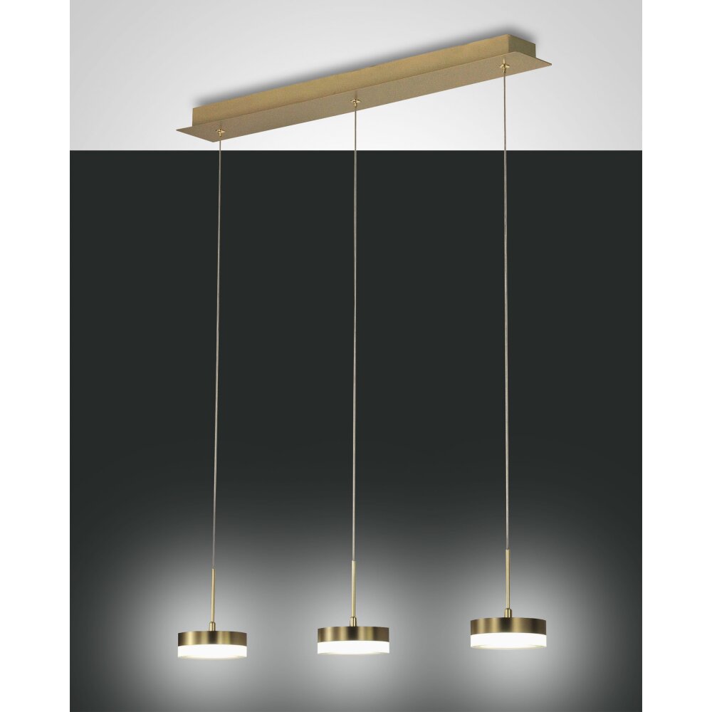 Fabas Luce Dunk Pendelbelysning LED Mässing, 3-ljuskällor main product photo