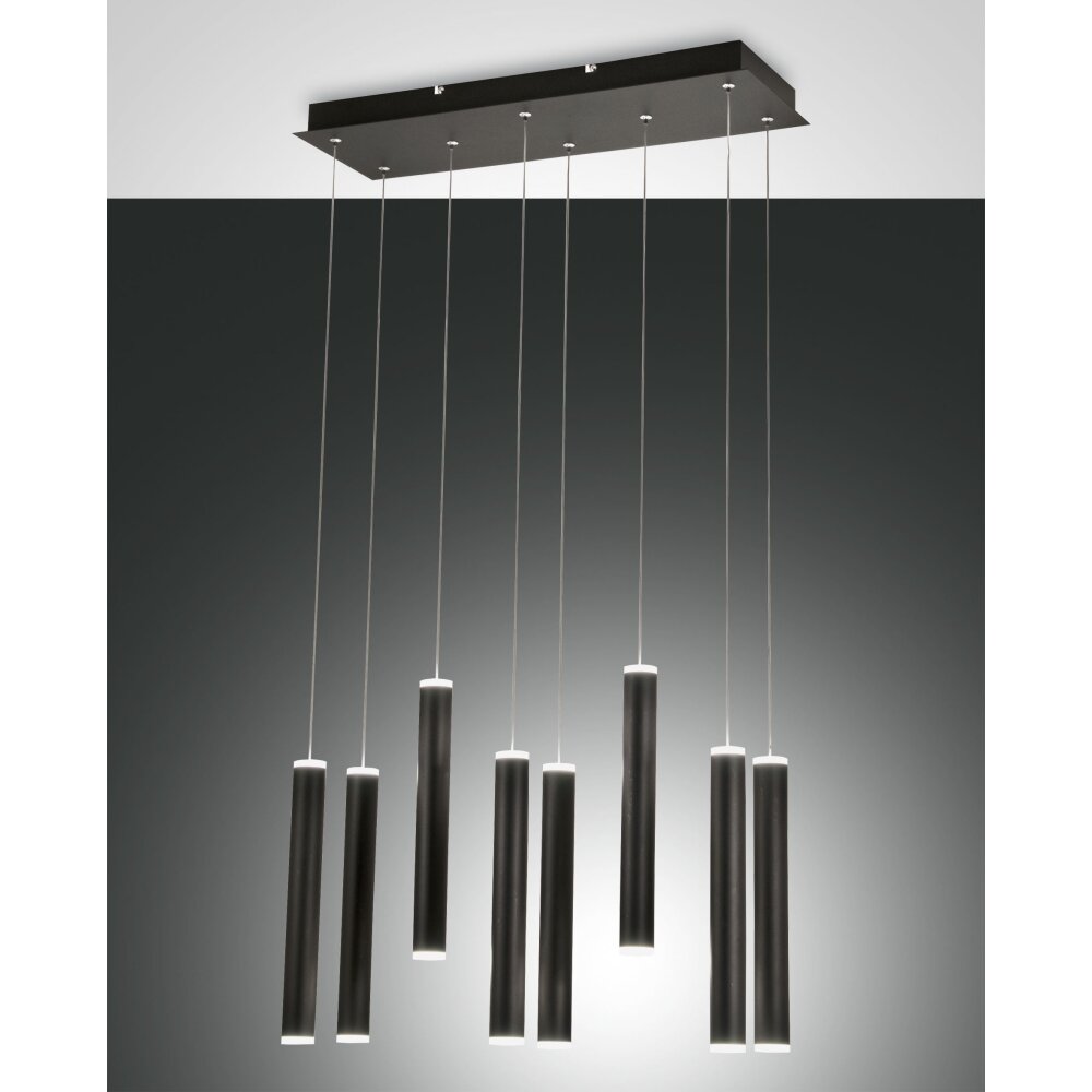 Fabas Luce Prado Pendelbelysning LED Svart, 8-ljuskällor main product photo