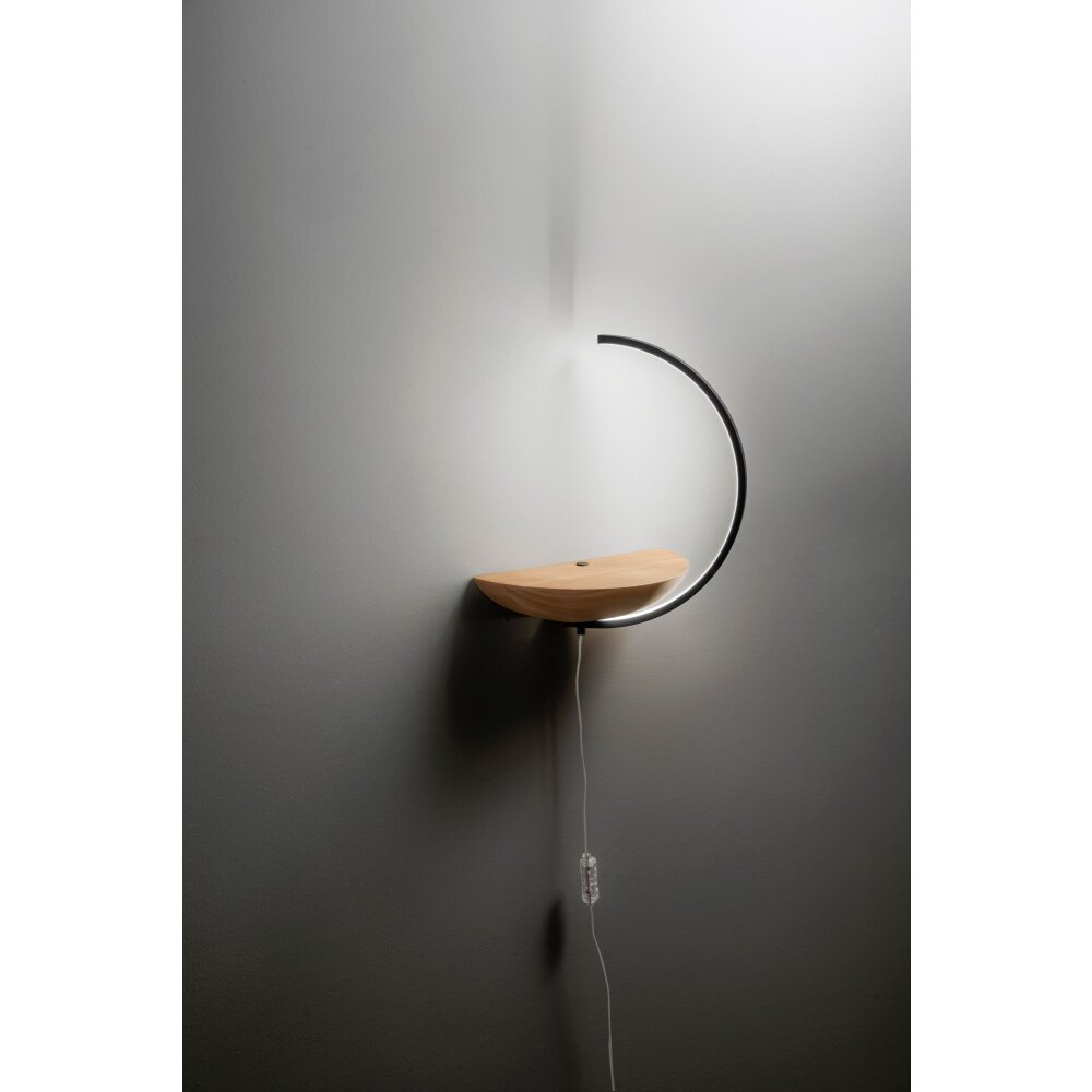 Fabas Luce Roseg Vägglampa, Läslampa LED Naturfärger, Svart, 1-ljuskällor main product photo